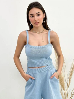 Топ женский ARTKNIT Joy3 M Голубой (4823093446380)