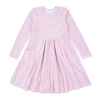 Плаття для дівчинки світло-рожевий (велюр) ArDoMi 128-134 см (13264)