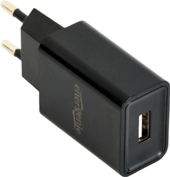 Зарядний пристрій для телефона Energenie Universal USB charger 2.1 A Black (8716309103503)