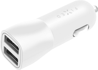 Адаптер Fixed Dual USB Car Charger 15Вт White (8591680114870)