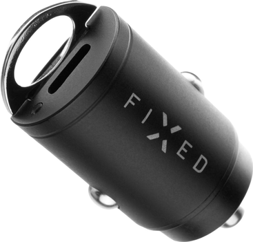 Adapter Fixed Dual USB-C Car Charger 30W Black (8591680134731)