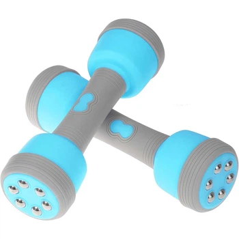 Разборные массажные гантели Multifunctional massage dumbbells Синие 2 шт