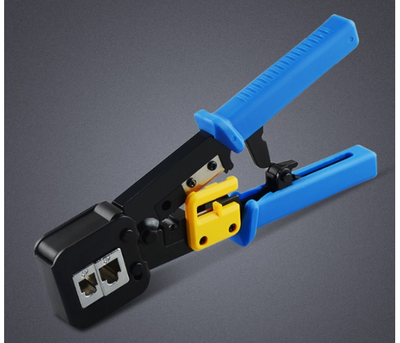 Инструмент Merlion EZ-RJ45 с храповиком для обжимки RJ-45 (8P8C) и RJ-12 - 11 (6P6C), 4P - 6P - 8P