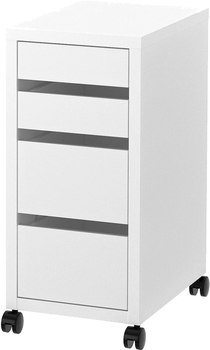 Комод на колесах ІКЕА MICKE 75 х 35 х 50 см Белый (90213078)