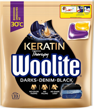 Капсули для прання Woolite Dark Washing Keratin Therapy 33 шт. (5900627094169)