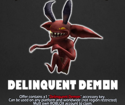 Roblox: Delinquent Demon Back Accessory