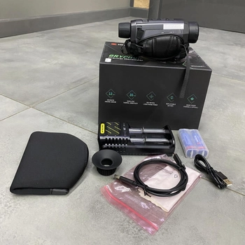 Тепловізійний монокуляр HikMicro Gryphon GH35L LRF, 1800 м, 35 мм, лазерний далекомір (600 м), цифрова камера 1080p, Wi-Fi