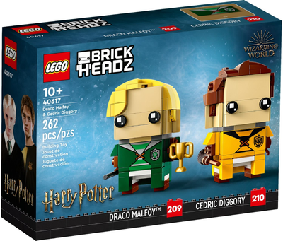 Zestaw klocków LEGO BrickHeadz Draco Malfoy i Cedric Diggory 262 elementy (40617)