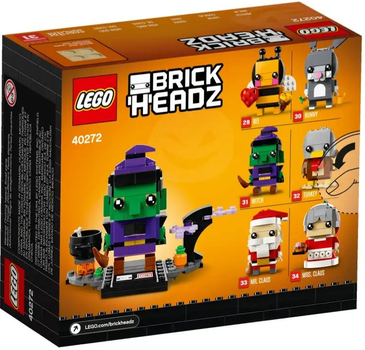 Zestaw klocków Lego Brickheadz Wiedźma na Halloween 151 części (40272)