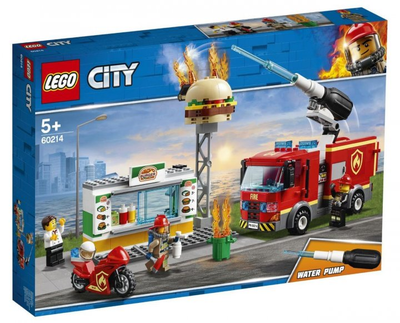 Zestaw klocków LEGO City Na ratunek w płonącym barze 327 elementów (60214)