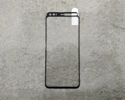 9H защитное стекло 5D для Google Pixel 4 черное на весь экран с полной проклейкой