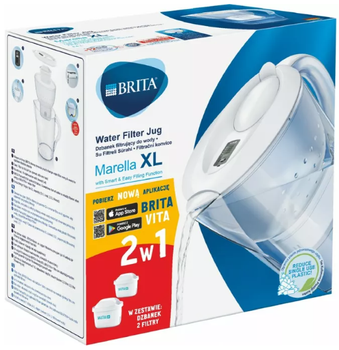 Dzbanek filtrujacy Brita Marella XL 3.5 l biały + 2 wklady Maxtra+ Pure Performance