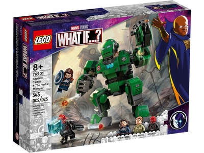 Zestaw klocków LEGO Super Heroes Marvel Kapitan Carter i Niszczyciel Hydry 343 elementy (76201)