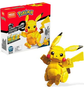 Конструктор Mattel Mega Construx Pokemon Jumbo Pikachu 825 деталей (887961661149)