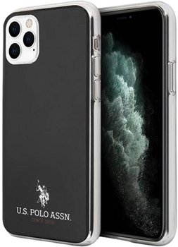 Панель U.S. Polo Assn Shiny для Apple iPhone 11 Pro Max Black (3700740476000)