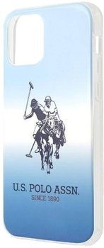 Панель U.S. Polo Assn Gradient Collection для Apple iPhone 12/12 Pro Blue (3700740486825)