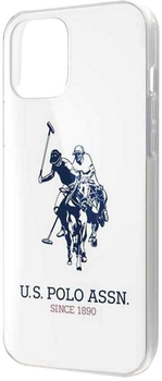 Панель U.S. Polo Assn Shiny Big Logo Collection для Apple iPhone 12/12 Pro White (3700740487549)