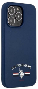 Панель U.S. Polo Assn Silicone Collection для Apple iPhone 13 Pro Max Navy (3666339029401)