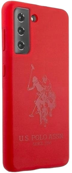 Etui U.S. Polo Assn Silicone On Tone do Samsung Galaxy S21 Red (3700740497081)
