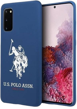 Панель U.S. Polo Assn Silicone Collection для Samsung Galaxy S20 Navy (3700740472842)