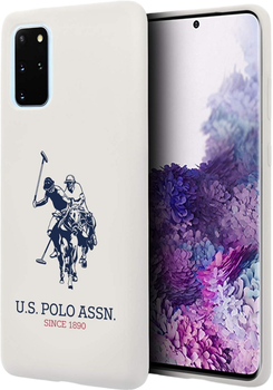 Etui U.S. Polo Assn Silicone Collection do Samsung Galaxy S20 Plus White (3700740473726)