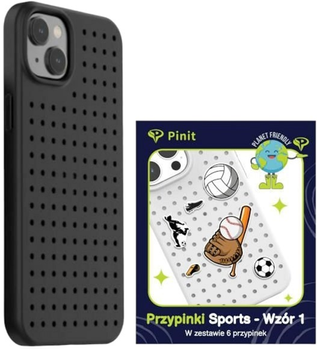 Панель Pinit Dynamic + Набір значків Спорт Pack 1 для Apple iPhone 14 Black (5905359817369)