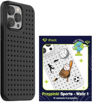 Etui Pinit Dynamic + Sports Pin Wzór 1 do Apple iPhone 14 Pro Black (5905359817406)