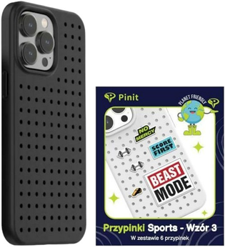 Etui Pinit Dynamic + Sports Pin Wzór 3 do Apple iPhone 14 Pro Max Black (5905359817437)