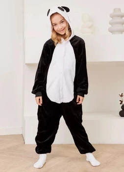 Піжама кігурумі Kigurumi Панда Аніме Чорний для дівчинки розмір на зріст 100-110 см (20115411)