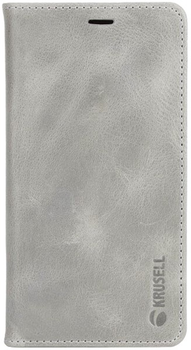 Etui z klapką Krusell Folio Wallet Sunne 4 Card do Apple iPhone X Light Grey (7394090610991)