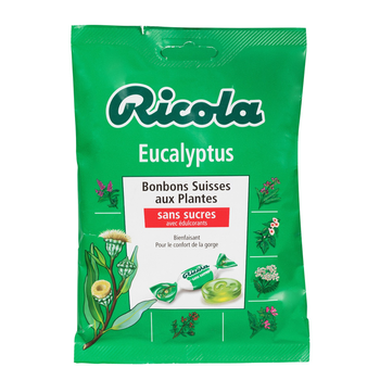 Цукерки Ricola евкаліпт без цукру 70 г (7610700608289)