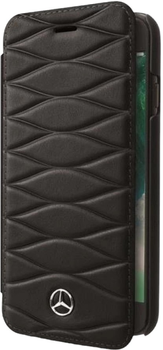Etui z klapką Mercedes Booklet Pattern Line Leather do Samsung Galaxy S8 Plus Black (3700740404058)