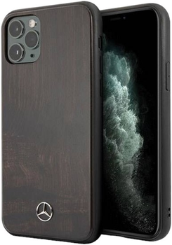 Etui Mercedes Wood Line Rosewood do Apple iPhone 11 Pro Max Brown (3700740470688)