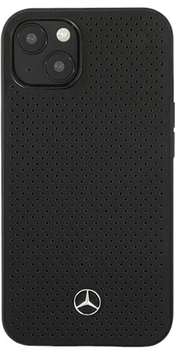 Панель Mercedes Leather Perforated Area для Apple iPhone 13 Black (3666339020743)