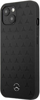Etui Mercedes Leather Stars Pattern do Apple iPhone 13 mini Black (3666339020576)