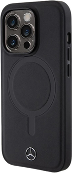 Панель Mercedes Smooth Leather для Apple iPhone 14 Pro Max Black (3666339135027)