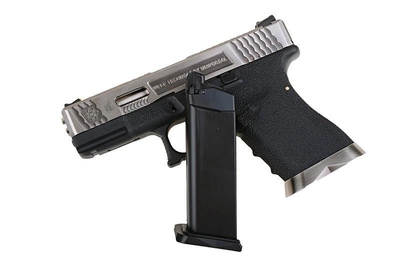 Пістолет WE Glock 19 Force pistol Metal Silver GBB (Страйкбол 6мм)