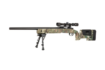 Снайперська гвинтівка Specna Arms M62 SA-S02 Core With Scope and Bipod Multicam