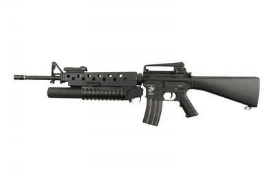 Штурмова гвинтівка з підствольним гранатометом Specna Arms M16 SA-G02 Black