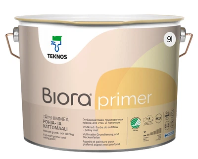 Грунт акрилатный TEKNOS BIORA PRIMER интерьерный белый 9л