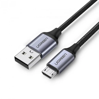 Кабель Ugreen US290/60146 USB - microUSB 1м Чорний