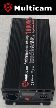UPS ДБЖ Multicam GTX-1000/2000 джерело безперебійного живлення з чистою синусоїдою 12В-220В, для дому, для котла, ККД 85-90%, струм зарядки 20А