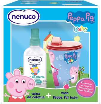 Zestaw dla dzieci Nenuco Peppa Pig Woda kolońska 240 ml + Kubek zapobiegający rozlewaniu (8428076003749)