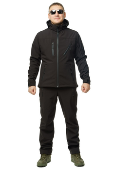 Костюм тактический Softshell черный 54 (63975255)