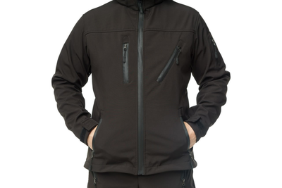 Костюм тактический Softshell черный 54 (63975255)