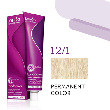 Фарба для волосся Londa Professional Permanent Color Extra Rich Creme 12/1 (special blonde ash) 60мл