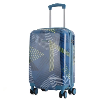 Валіза маленька під ручну поклажу Semi Line 20" (S) Polycarbonate/ABS-Plastic Blue Pattern (T5652-1)
