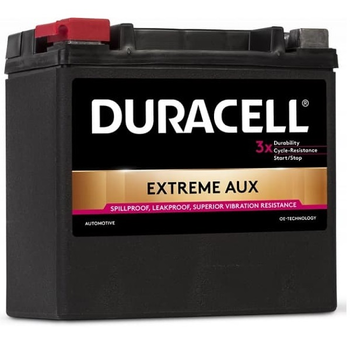 Мото аккумулятор EXTREME AUX 12Ач 200A "+" слева DURACELL, DEAUX14LAGM