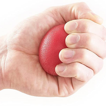 Силиконовый мяч для реабилитации кисти SL-517 красный