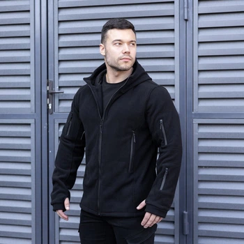 Толстовка флисовая Pobedov Explorer (черный) 2XL